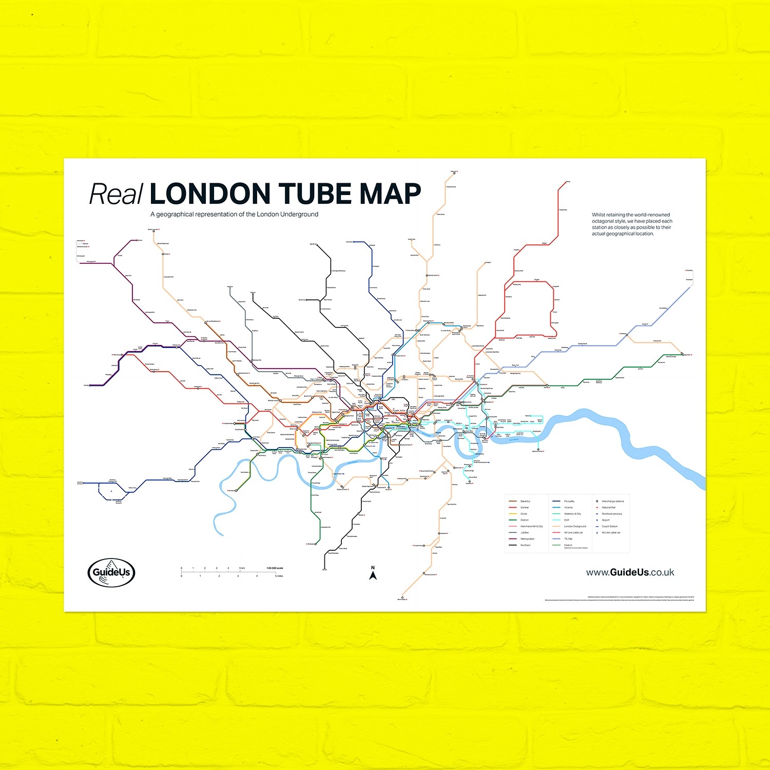 Real London Tube Map